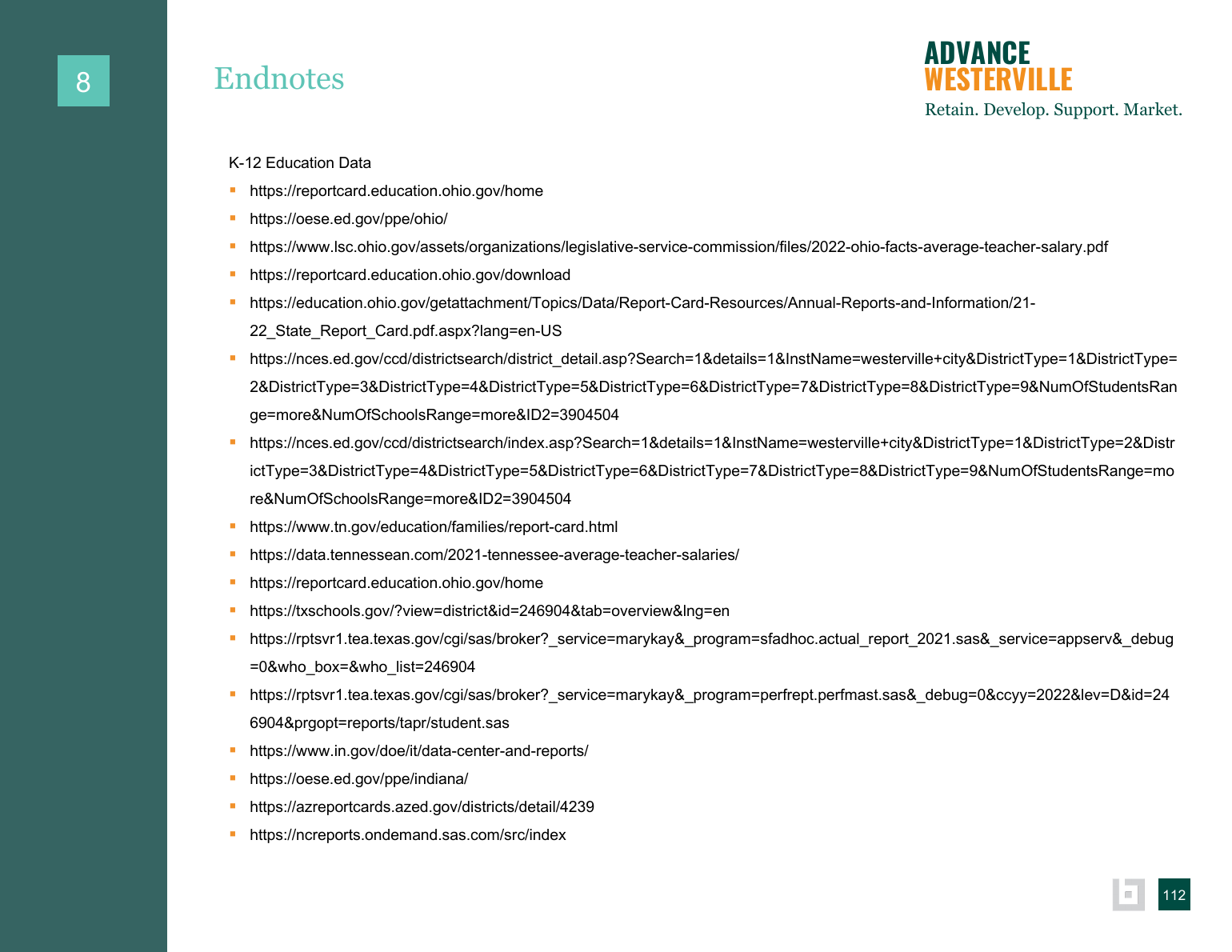 Advance Westerville findings and background data page 110