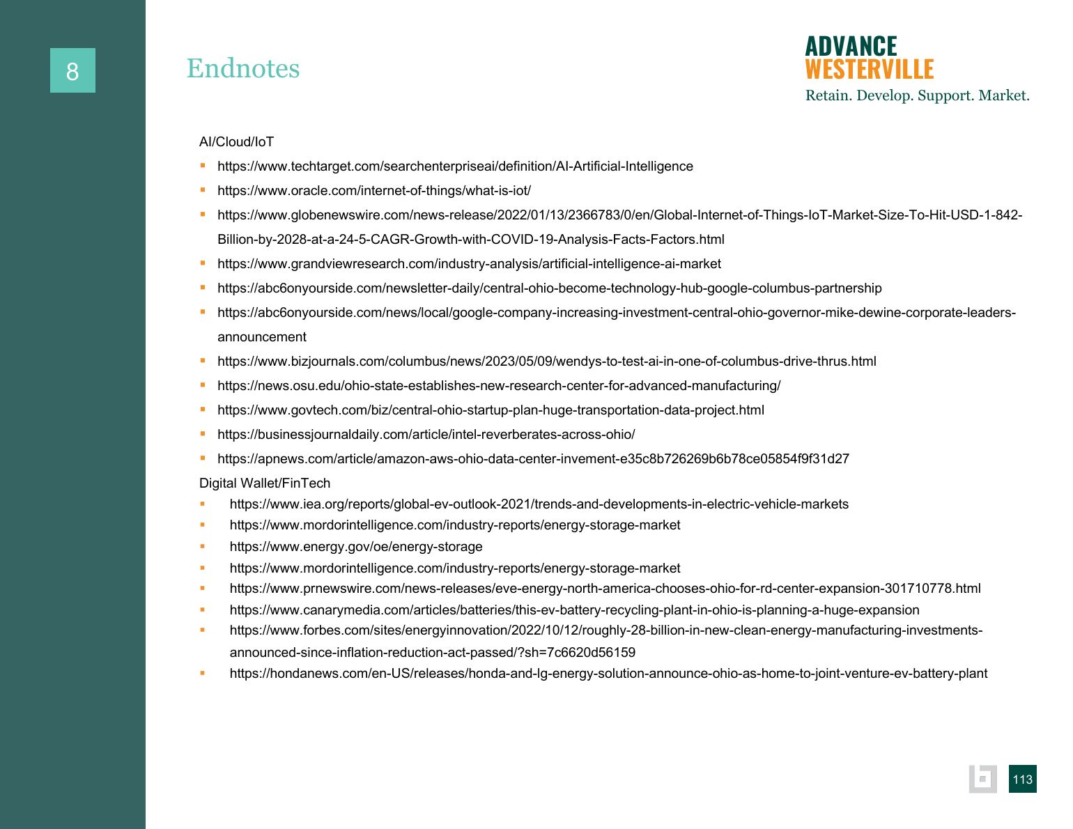 Advance Westerville findings and background data page 111