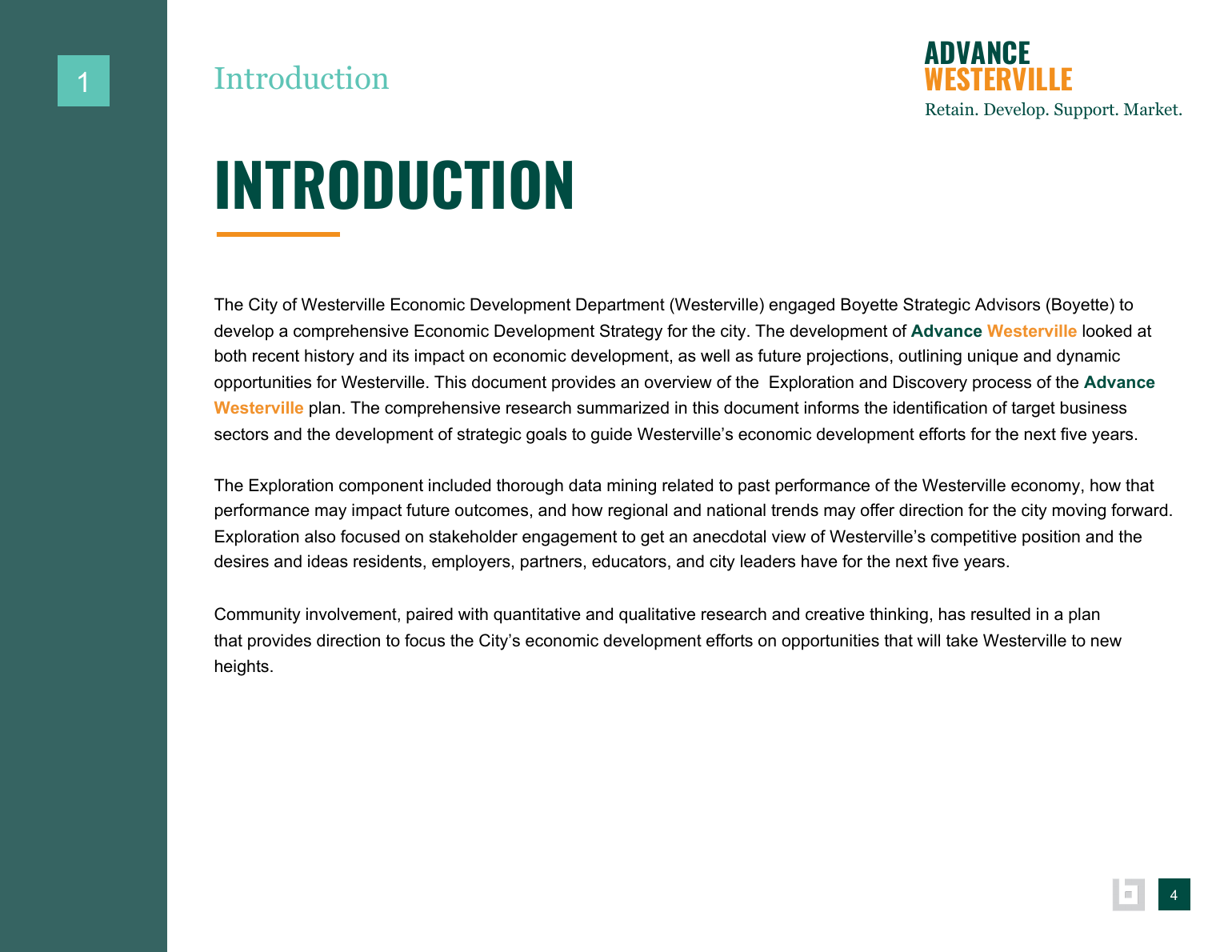 Advance Westerville findings and background data page 4