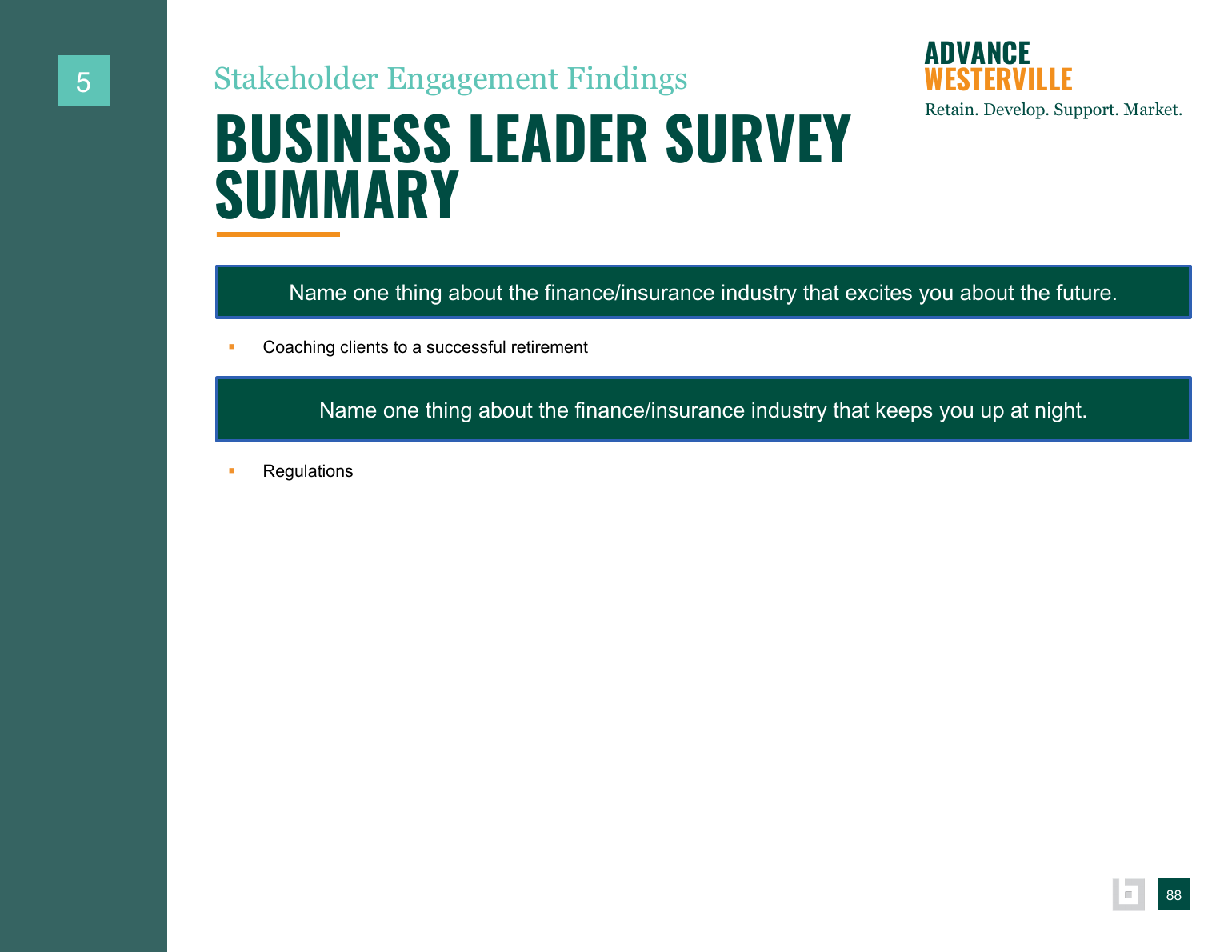 Advance Westerville findings and background data page 88